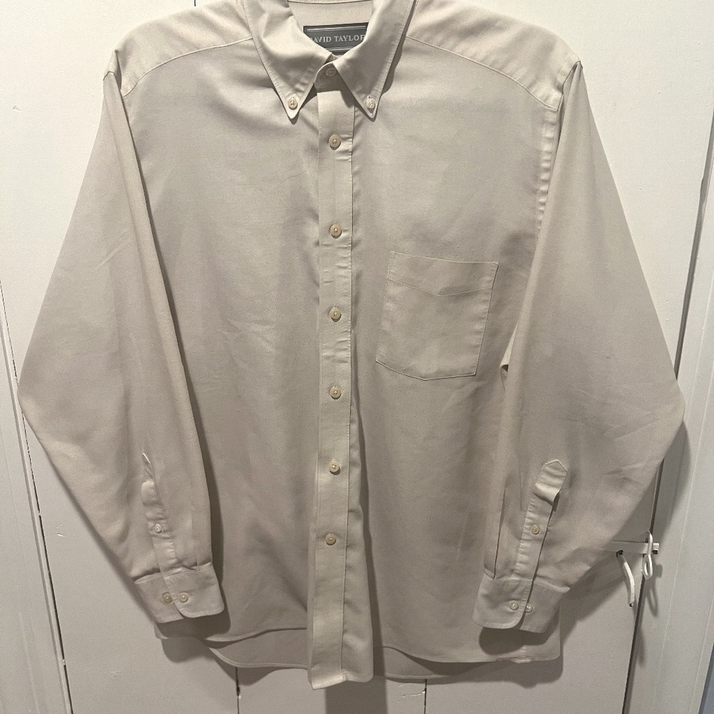 David Taylor Men’s Button-Down Shirt, size 15½ - 32/33